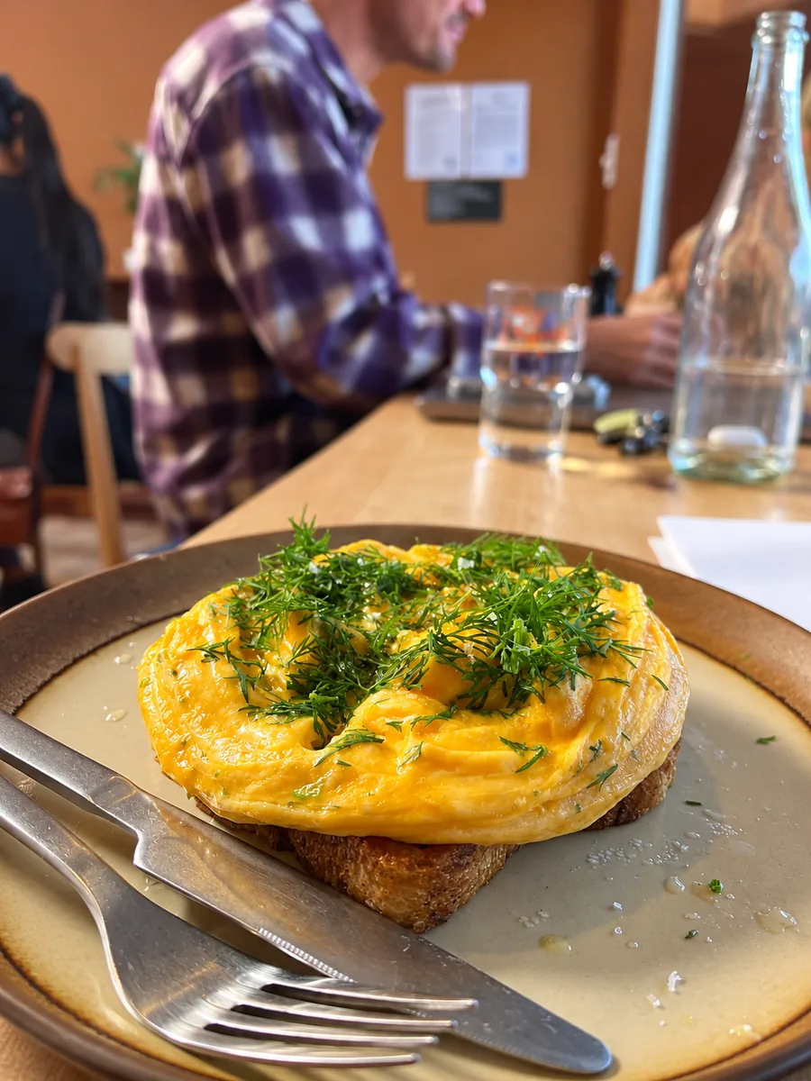 A breakfast plate served at Special mention cafe